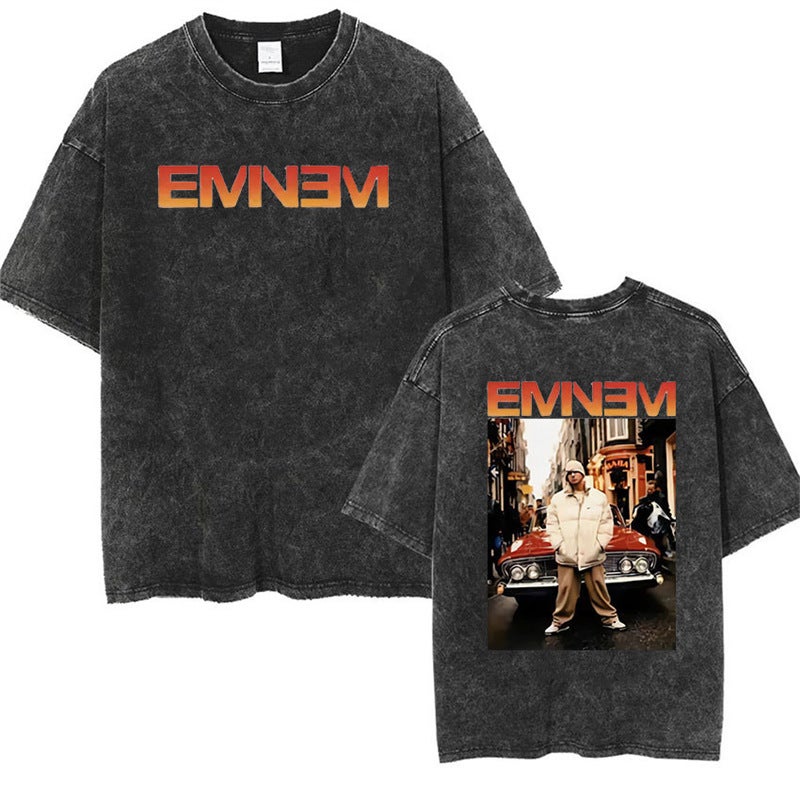 90S Rapper Eminem World Tour Music Graphic T Shirts Men'S Co - Image 5